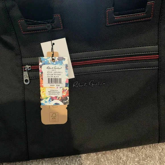 Robert Graham LeClerc II Roomy Weekend Bag / Duffle Nwt - Picture 2 of 6